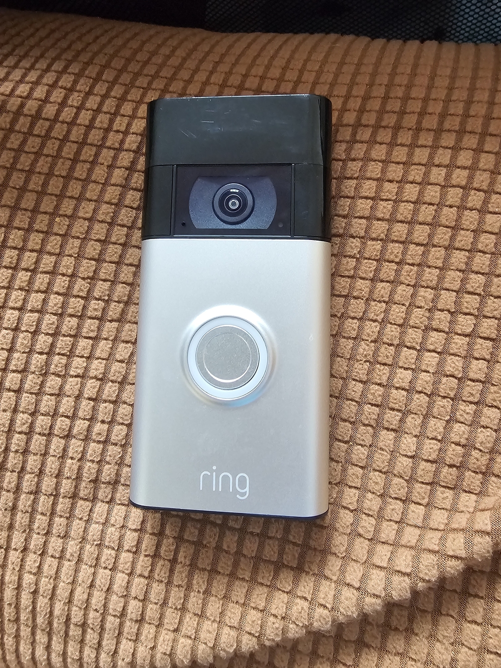 Ring Doorbell in Silver and Black